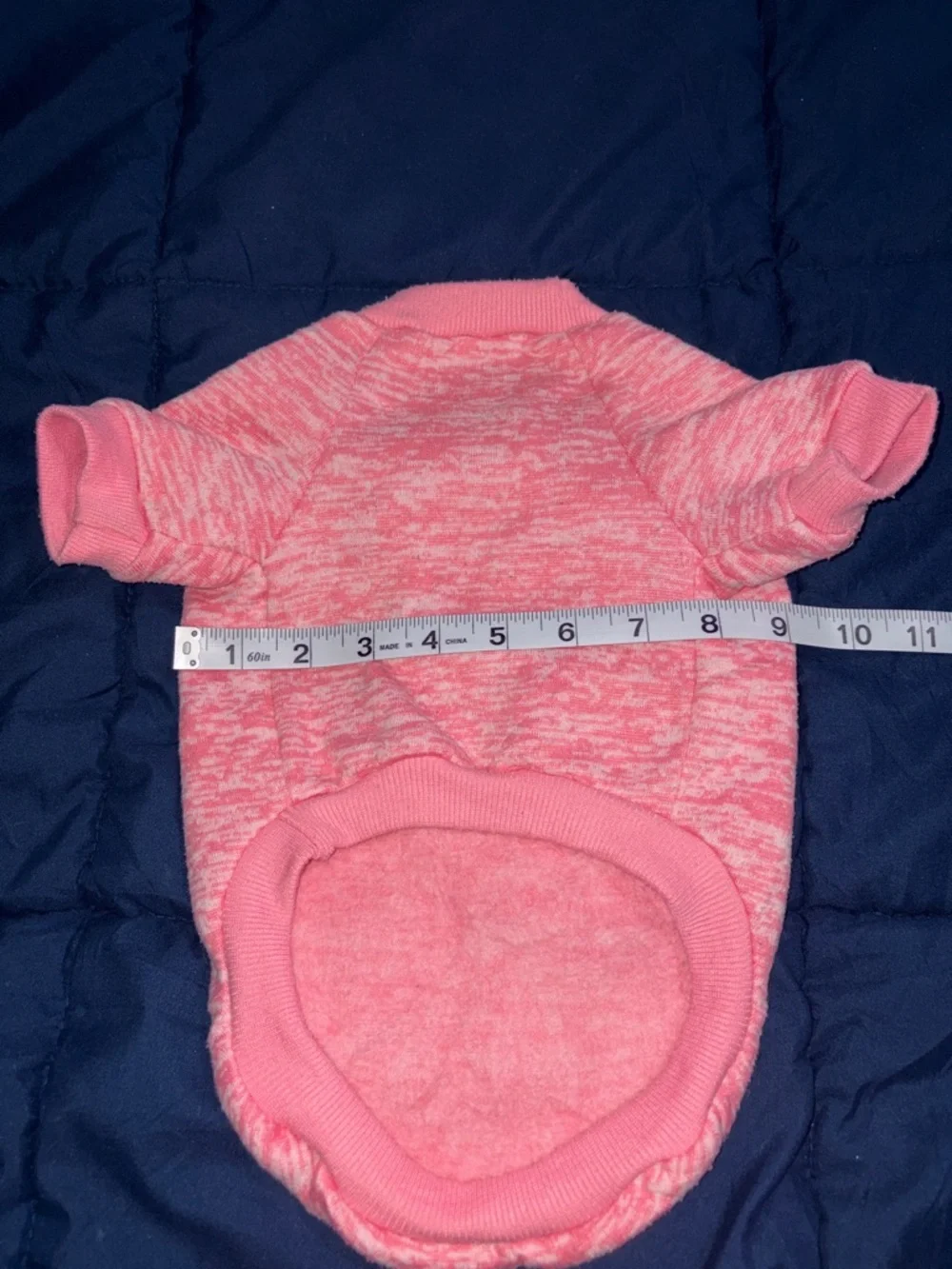 Cozy Pink Marled Dog Tee - Lightweight Pet Shirt